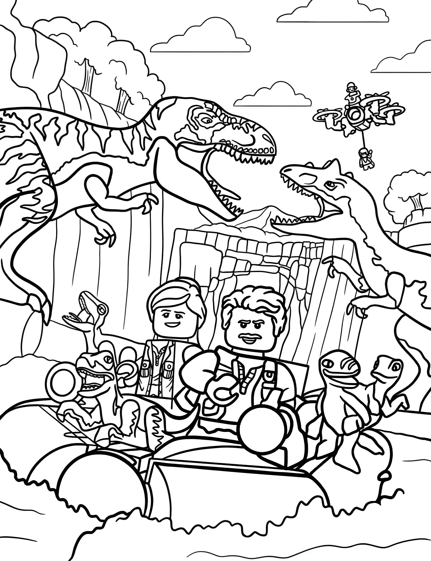 Динозавры Лего парк Юрского периода №21436. Динозавры. Парк юрского периода (Jurassic Park).