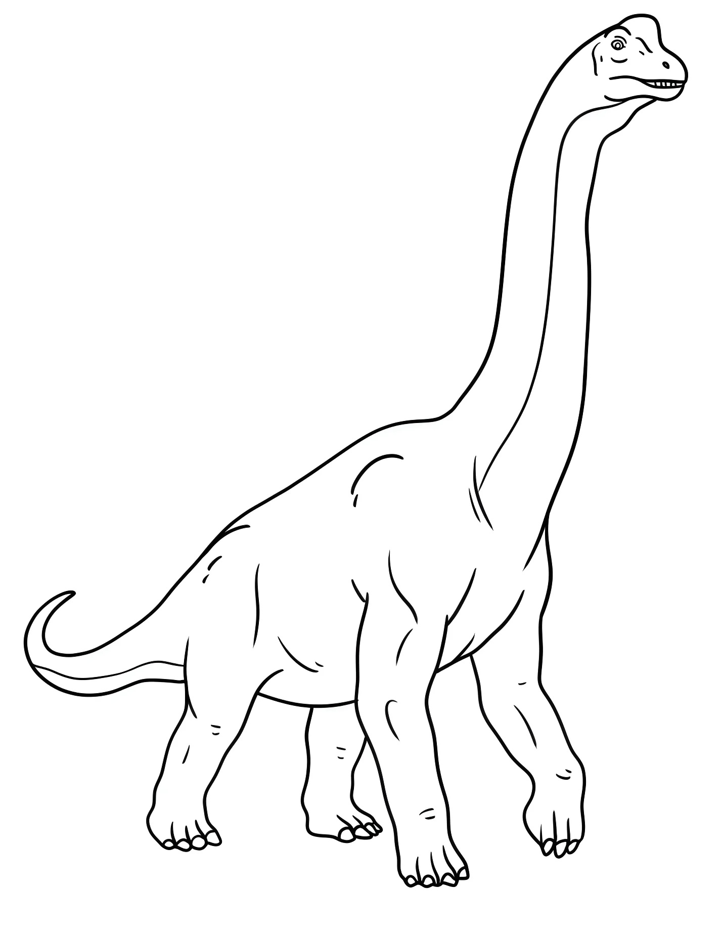 Большой брахиозавр №21343. Динозавры. Брахиозавр (Brachiosaurus).