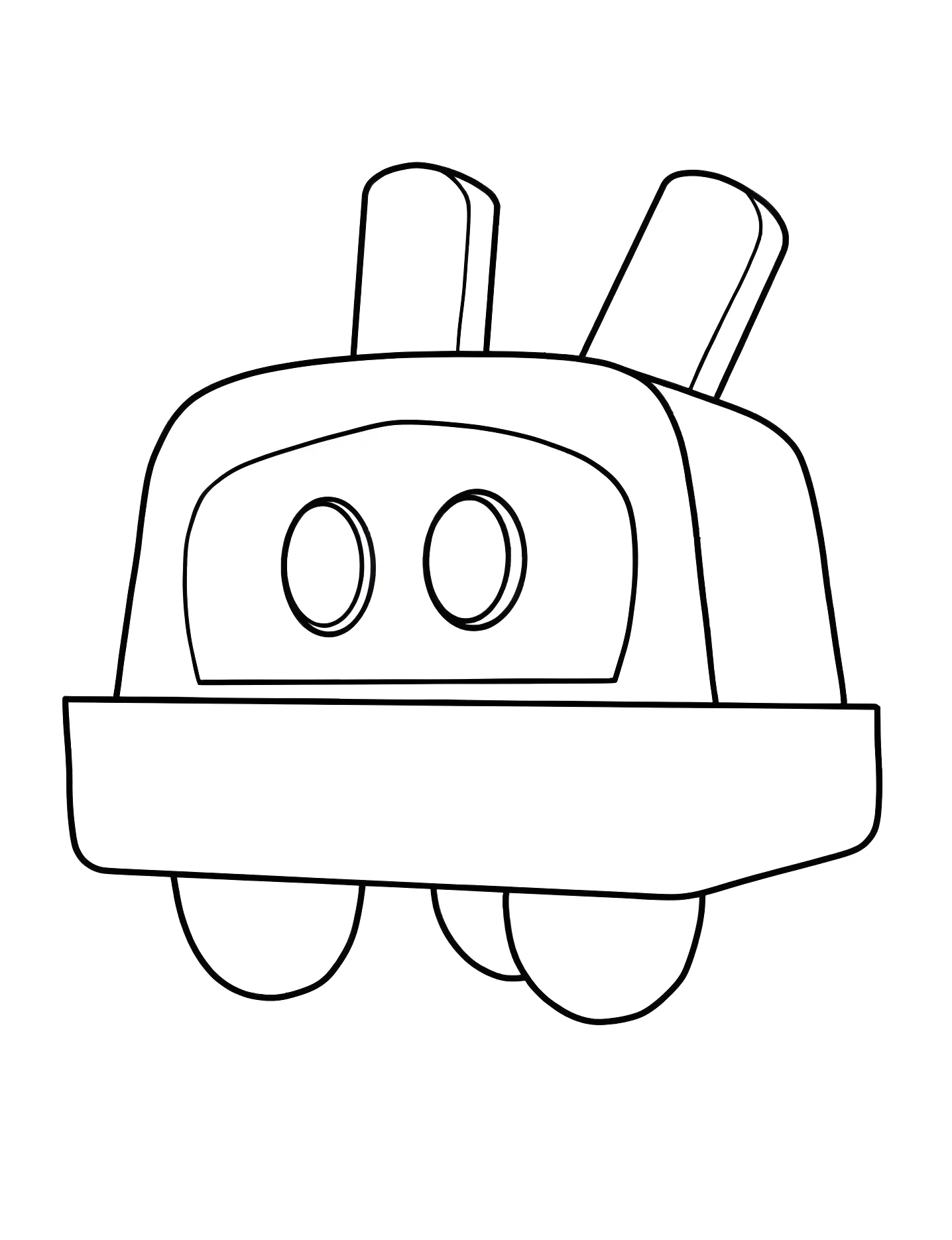 Забавный робот №9443. Раскраски для девочек по категориям. Покойо (Pocoyo).