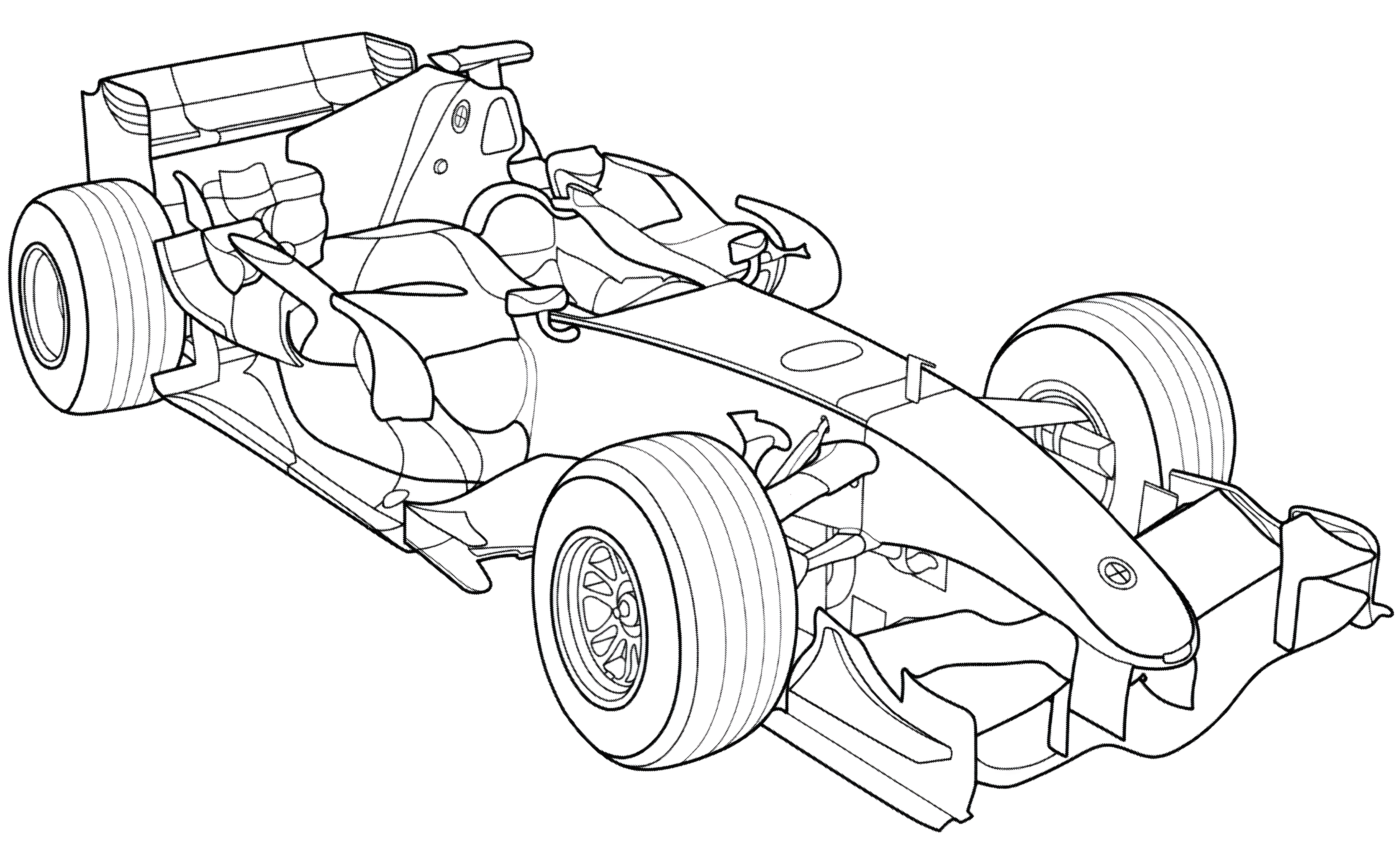 BMW Sauber F1.07 №3303. Раскраски машины по маркам. БМВ BMW.
