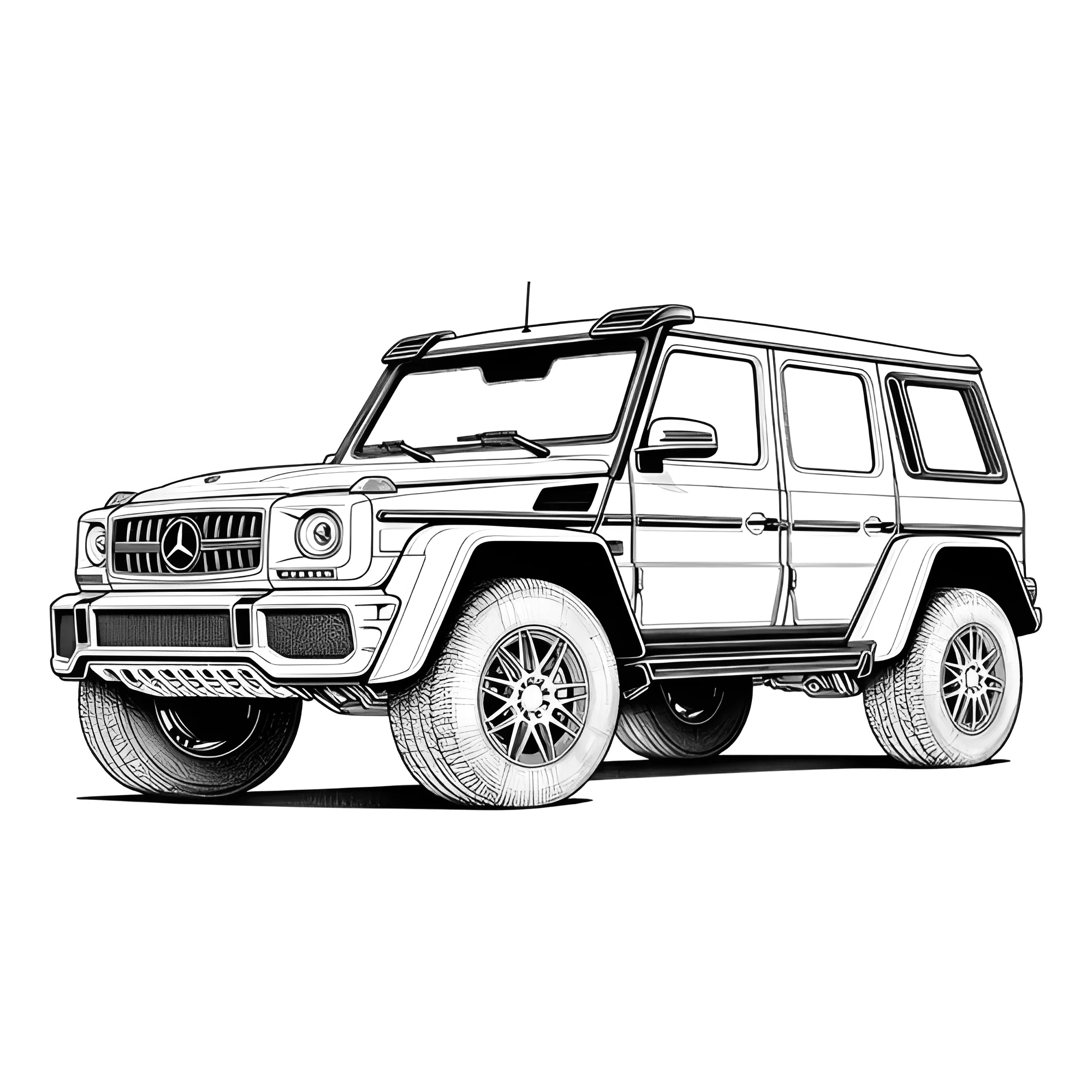 Гелендваген G63 AMG №4103. Раскраски машины по маркам. Гелендваген.