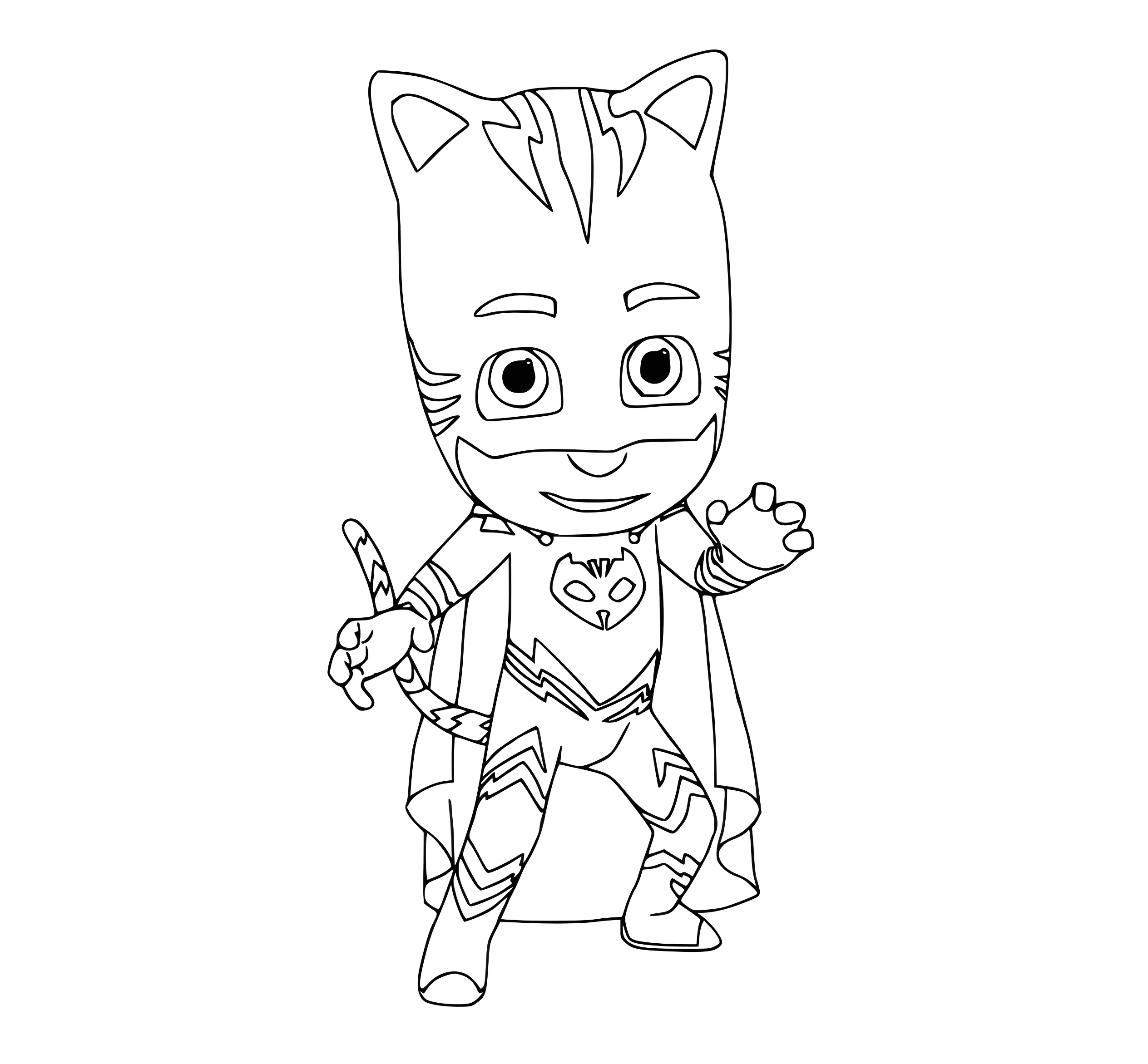 Кэтбой (Catboy №11339. Раскраски из мультиков. Герои в масках.