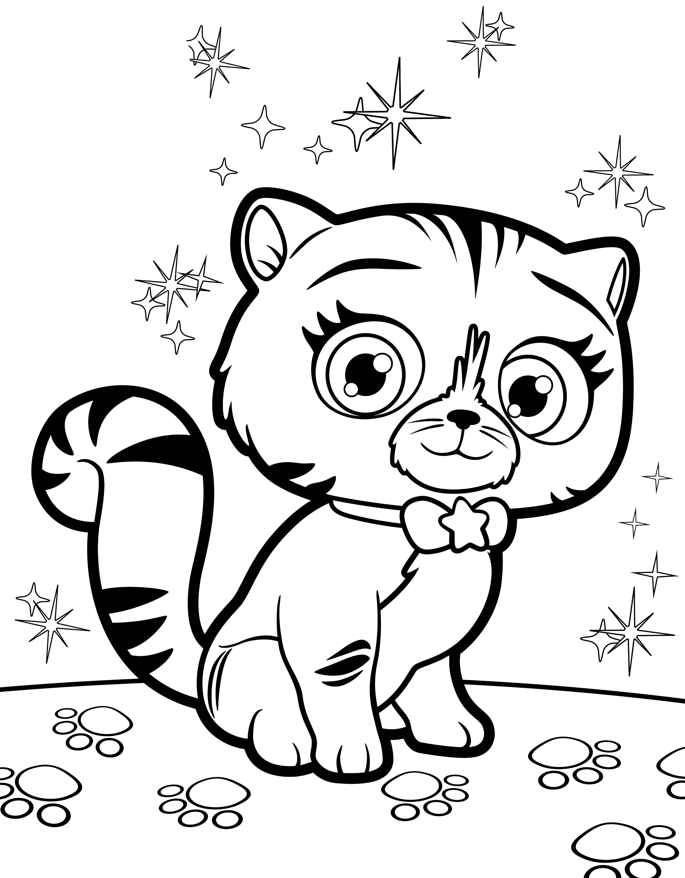 Малыш Котёнок из Little Charmers №13319. Раскраски из мультиков. Литтл чармерс.