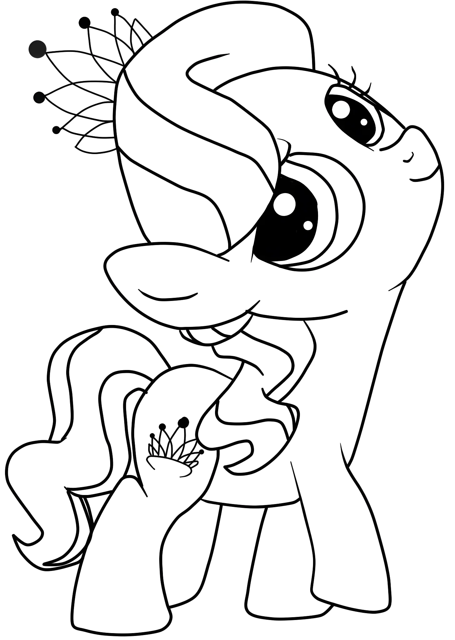 Пони принцесса из мультфильма My Little Pony №10613. Раскраски из мультиков. Понивиль.