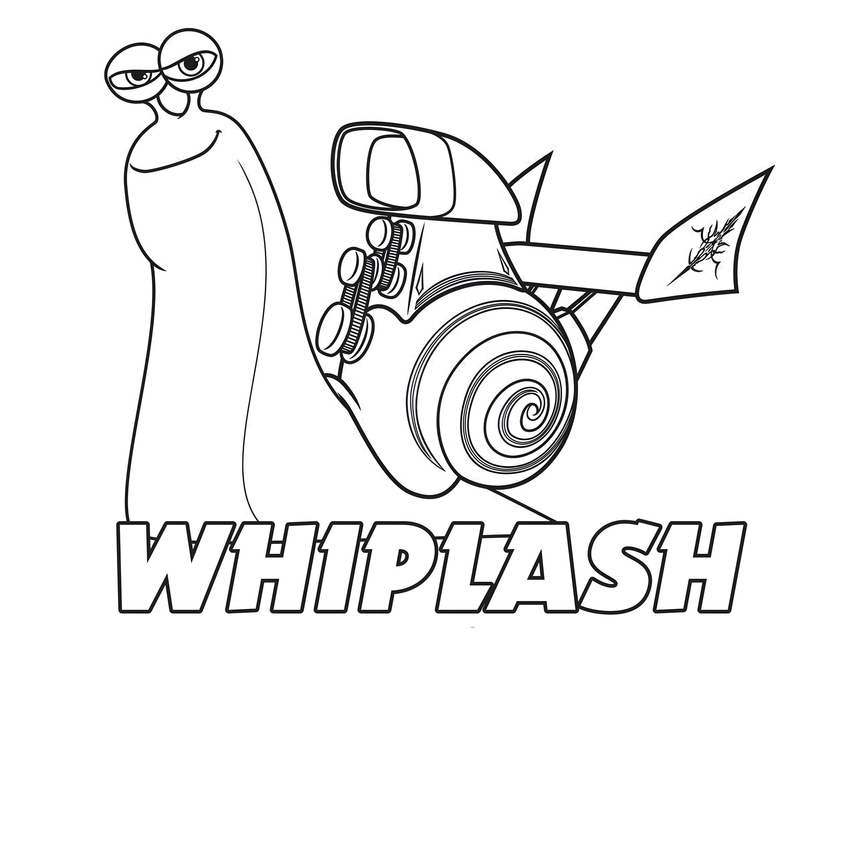 Хлыст (Whiplash №13605. Раскраски из мультиков. Турбо.