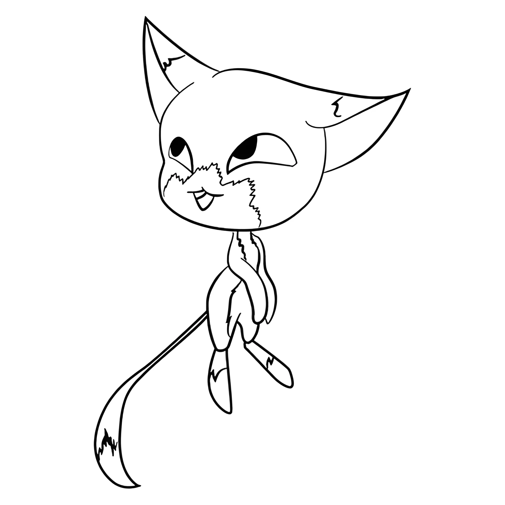 Квами Триккс №14780. Раскраски из мультиков. Леди баг и супер кот.