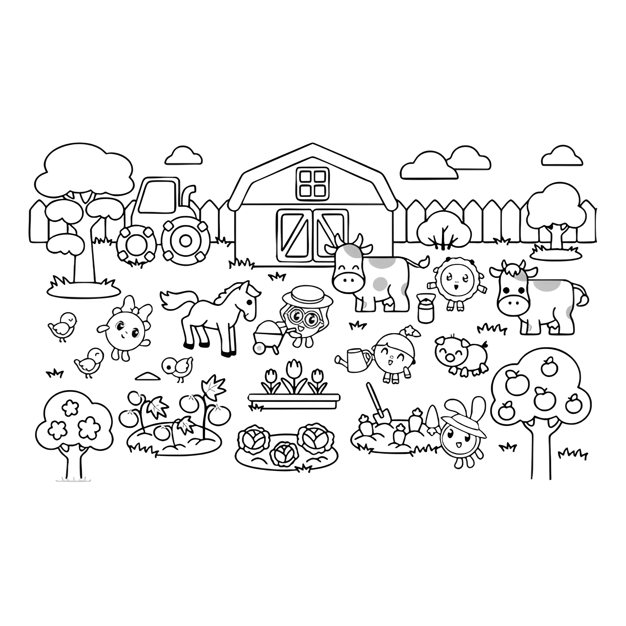 Малышарики на ферме №15686. Раскраски из мультиков. Малышарики.