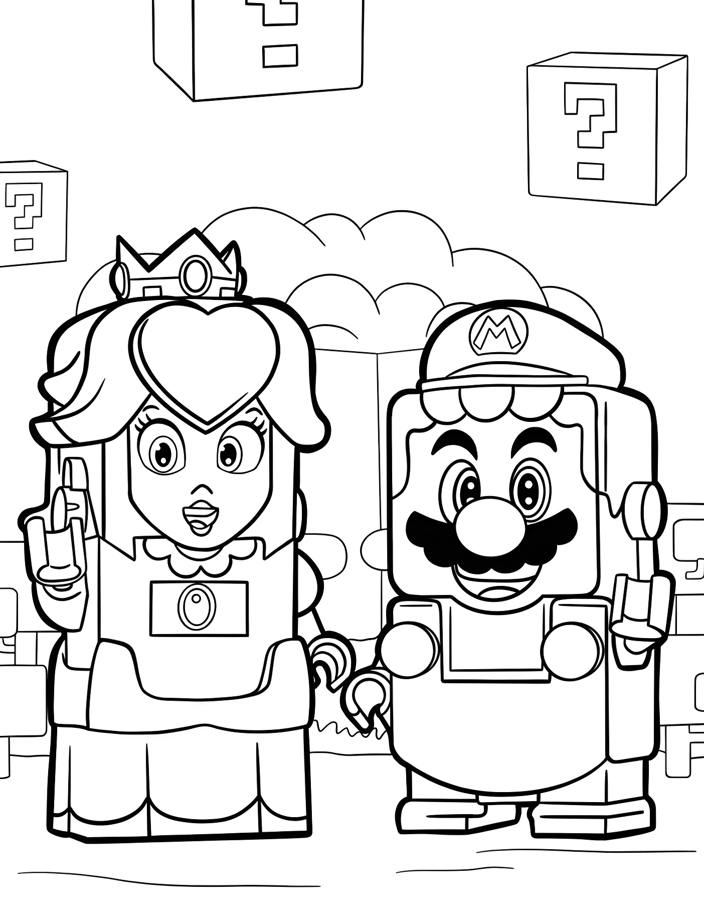 Марио и принцесса №11311. Принцессы. Принцесса Пич (Super Mario).