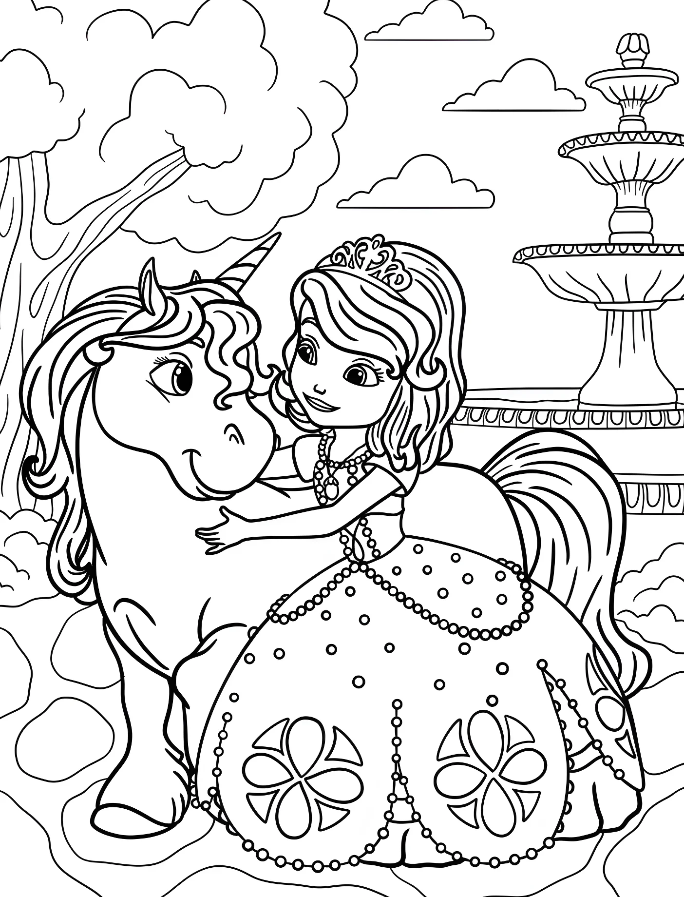 Принцесса София и единорог №11465. Принцессы. София Прекрасная (Sofia the First).