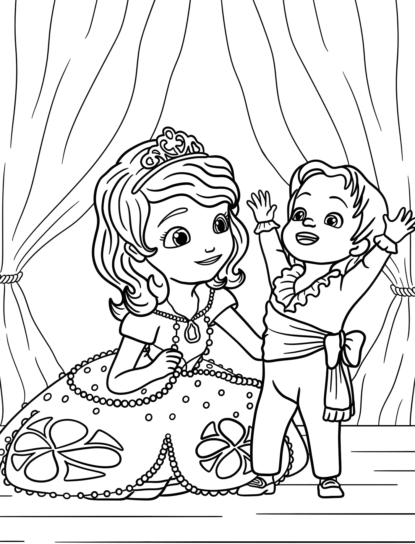 София Премюдовая и маленький принц №11473. Принцессы. София Прекрасная (Sofia the First).