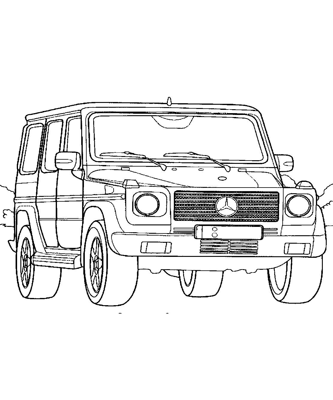 Гелендваген G63 №1205. Раскраски для мальчиков по категориям. Машины.