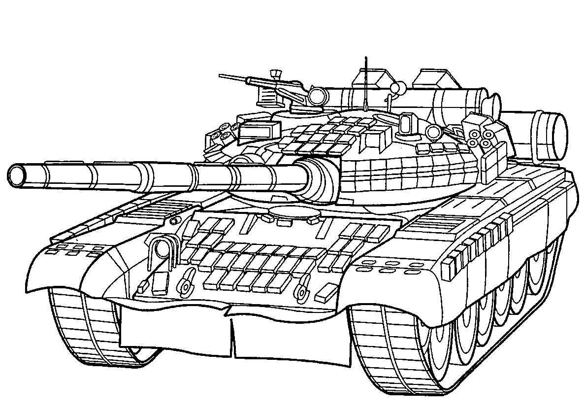 Танк T80 BV (Россия). Раскраска. Русский танкк №379. Раскраски для мальчиков по категориям. Танки.