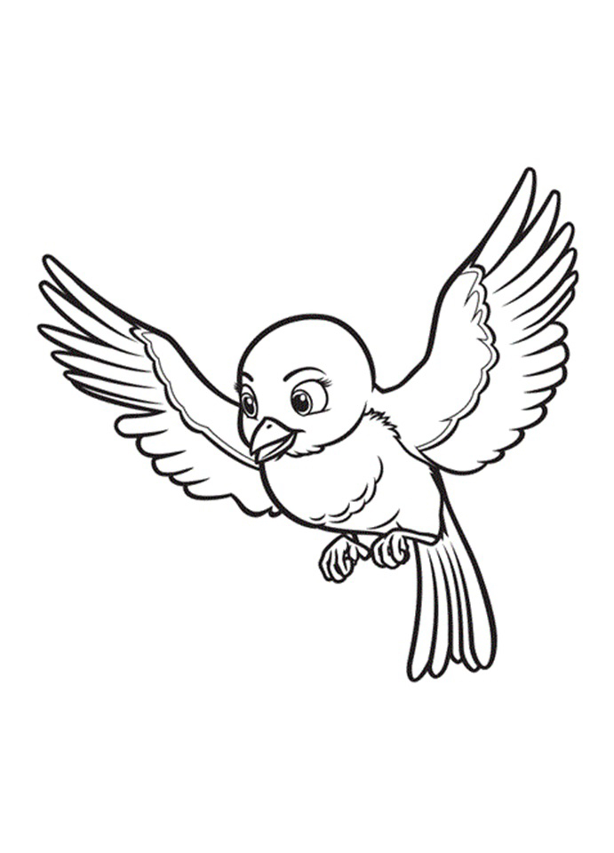 Птичка Миа №5217. Популярные раскраски. Раскраски из мультиков.