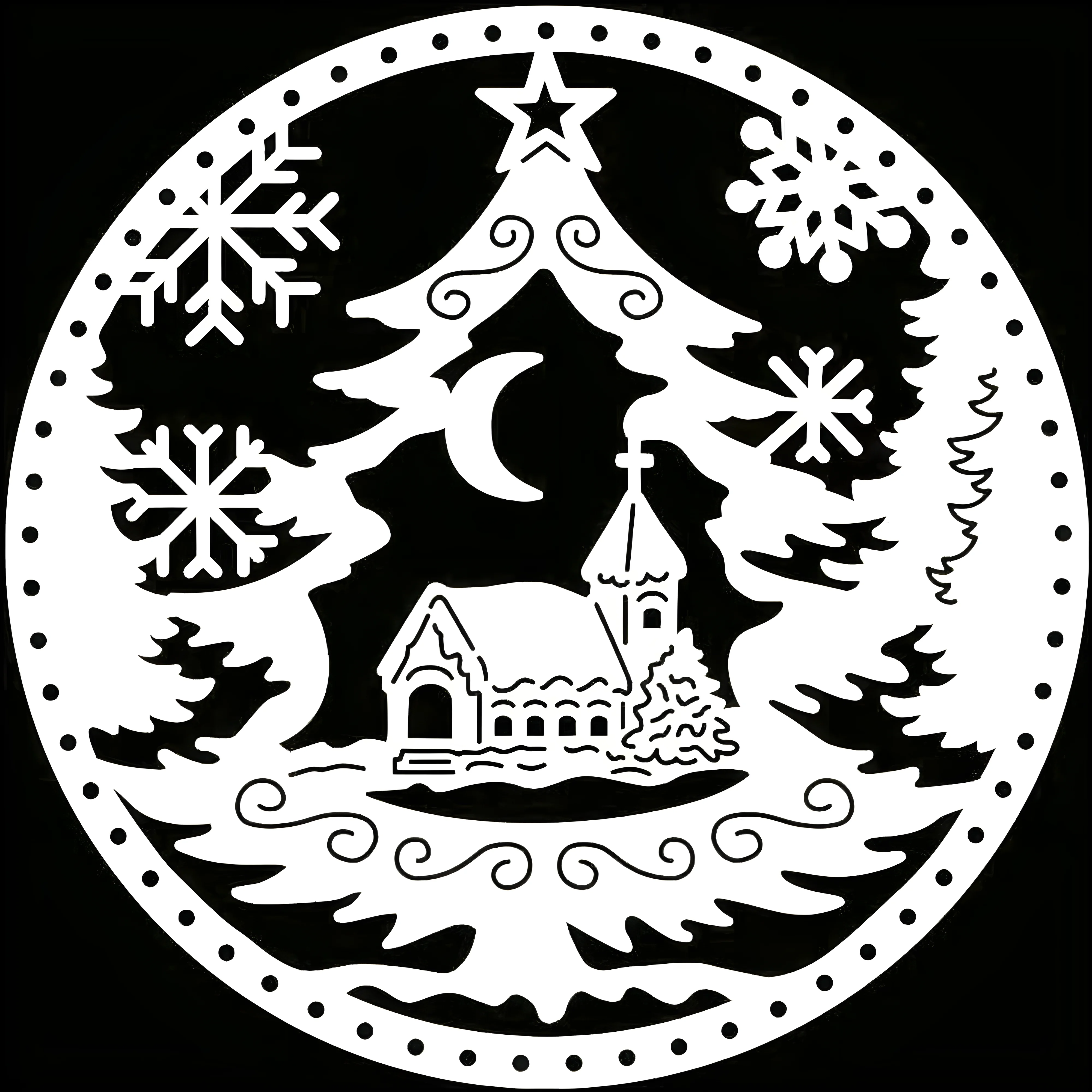 Трафареты на новый год для вырезания на окно №1336. Шаблоны и вытынанки. Новогодние вытынанки на новый год
.