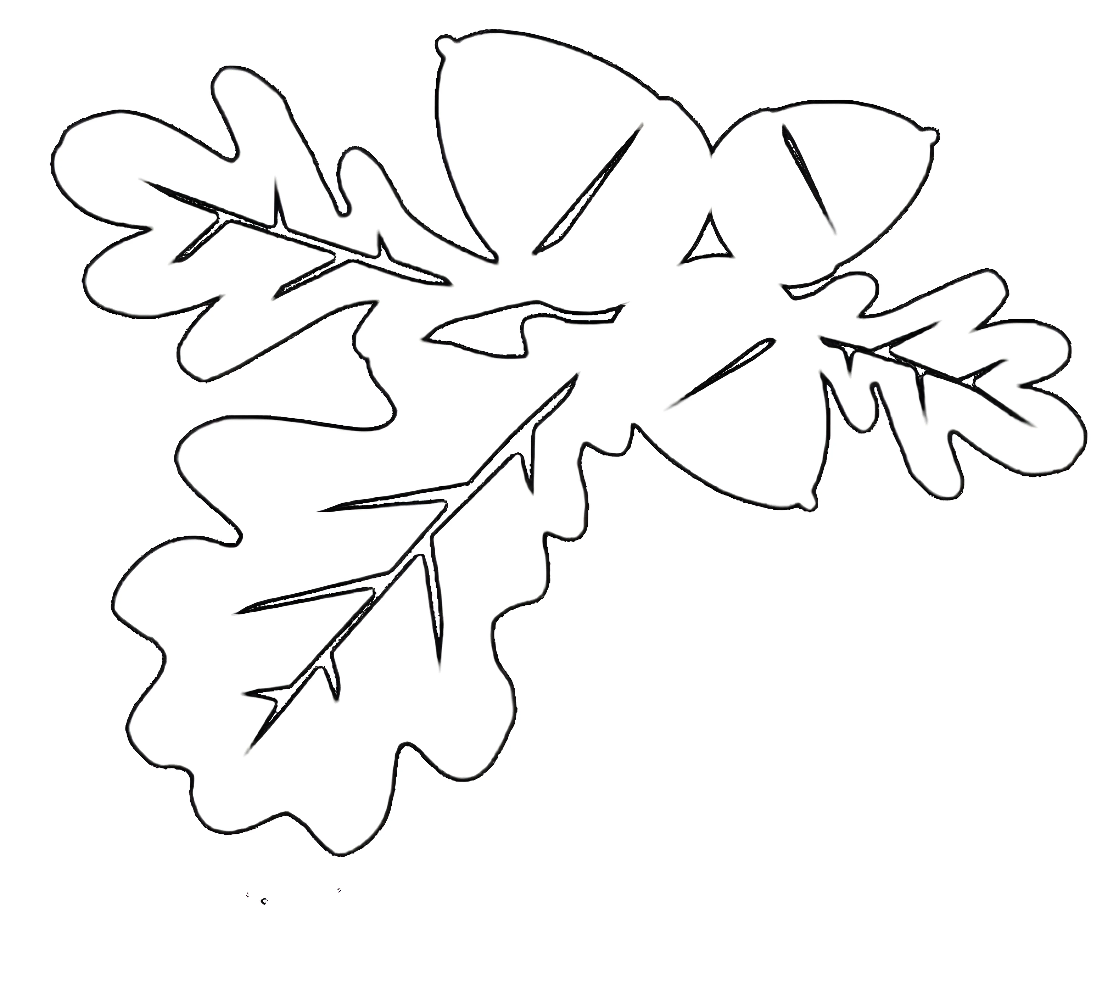 Осенние трафареты для вырезания №12155. Шаблоны и вытынанки. Вытынанки Осенние Листья.