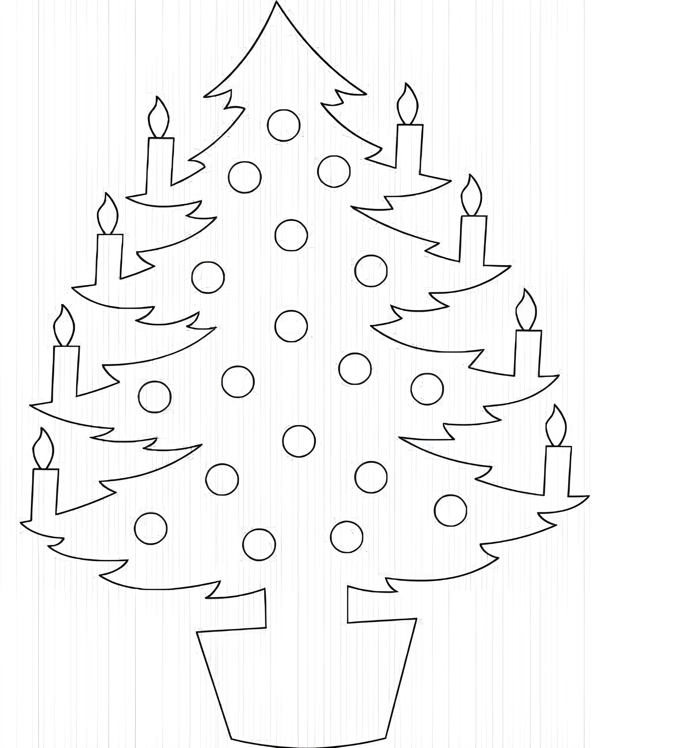 Вытынанки Новогодняя елка №11109. Шаблоны и вытынанки. Вытынанки Ёлка.