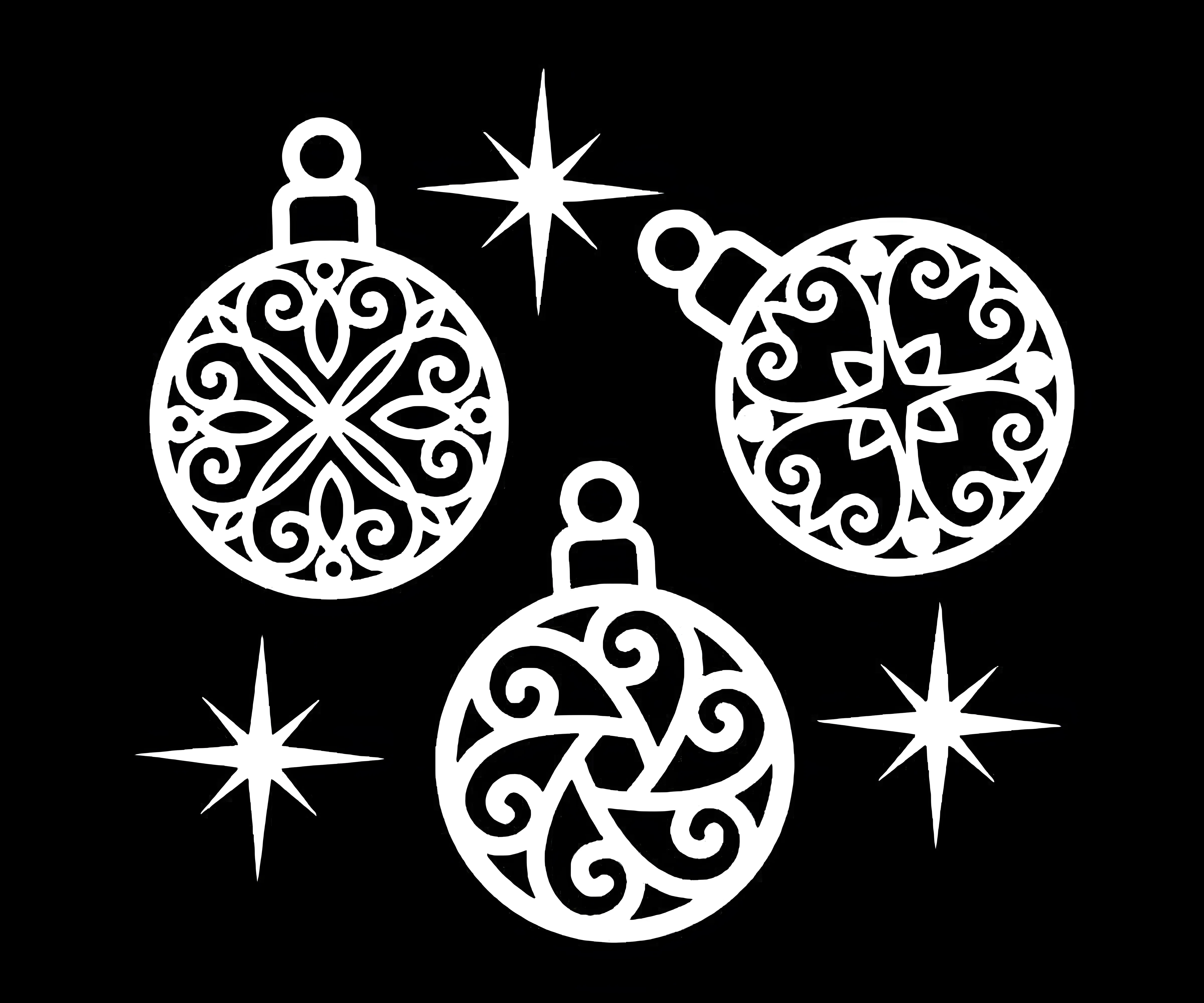 Вытынанки новогодние игрушки №1128. Шаблоны и вытынанки. Новогодние вытынанки на новый год
.